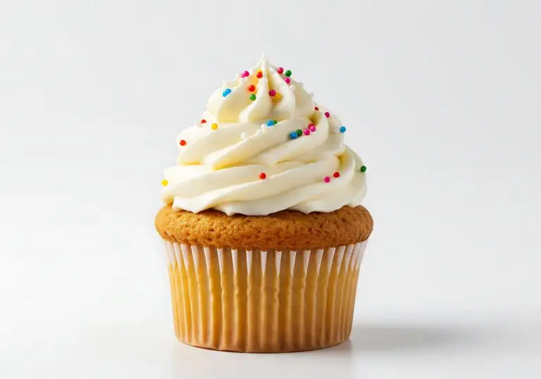 delicious-vanilla-cupcake-with-sprinkles-white-background